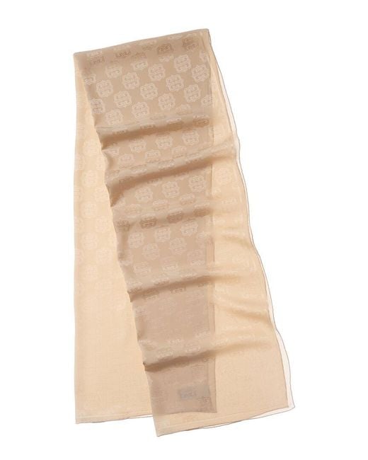 Givenchy Natural 4G Logo Silk Scarf
