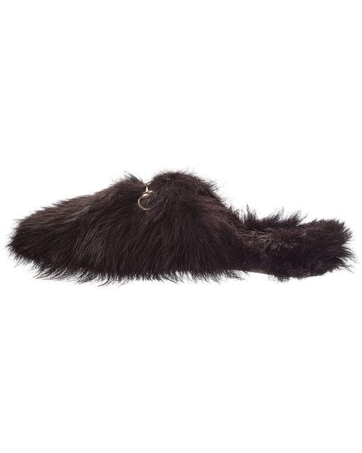 Gucci Brown Wool Mule