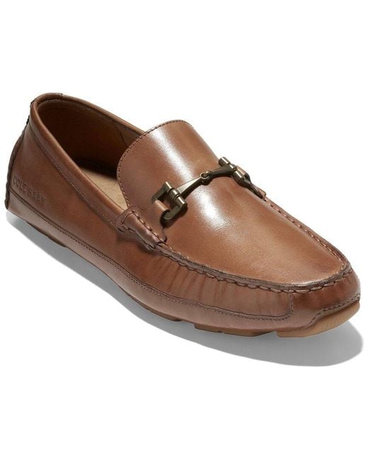 Cole Haan Wyatt Bit Leather Driver in ch British Tan (Brown) for Men Lyst