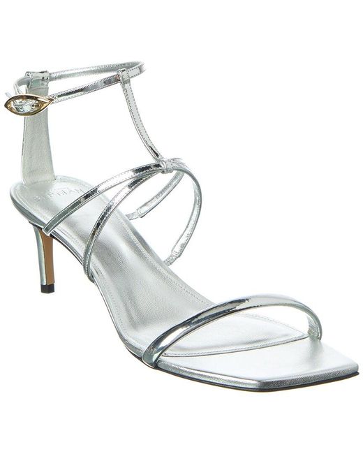 Alexandre Birman Metallic Phoebe 60 Leather Sandal