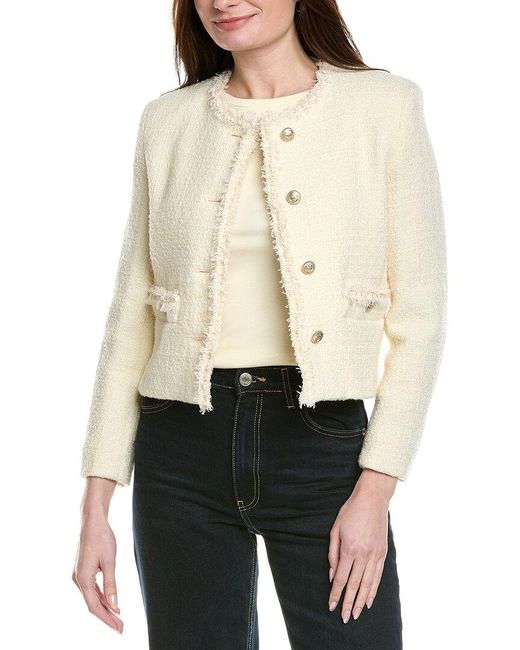Max Mara Natural Weekend Balia Wool-Blend Tweed Coat