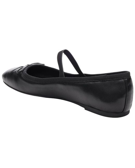Sanctuary Black Facile Leather Flat