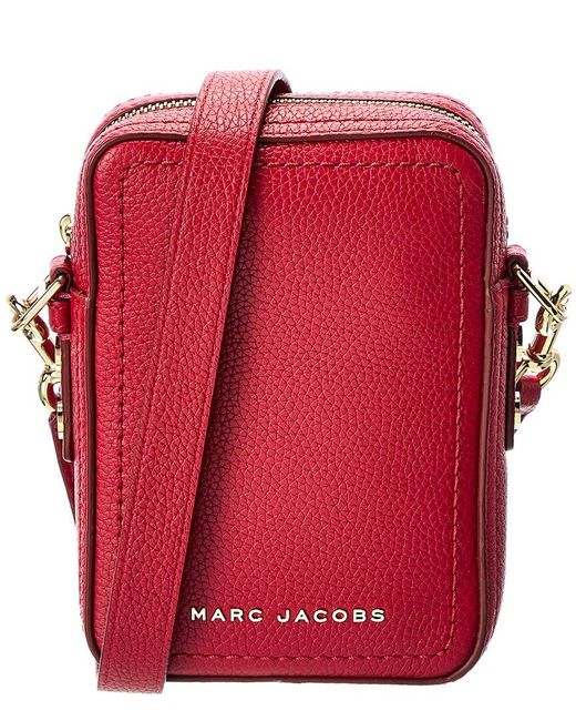 Marc Jacobs Red N/s Leather Crossbody