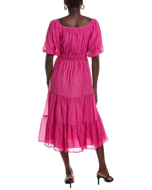 Vince Camuto Pink Pleated Top