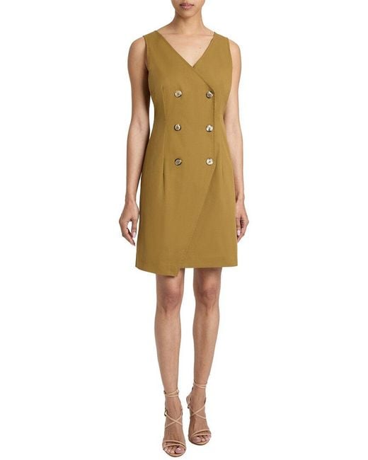 Santorelli Yellow Shift Dress