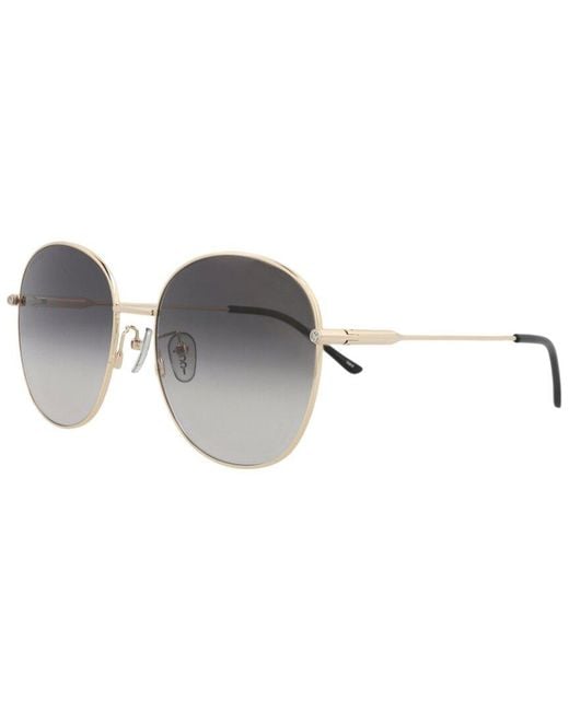 Gucci White 59Mm Sunglasses