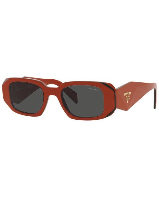 Prada Brown Pr17Ws 49Mm Sunglasses