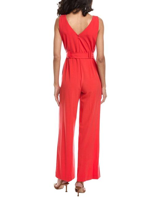 Tahari Red Jumpsuit