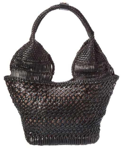 Rafe New York Black Margarita Leather Tote