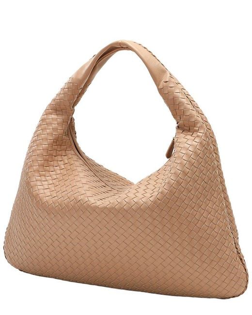 Tiffany & Fred Paris Brown Hand-Woven Full-Grain Leather Large Tote