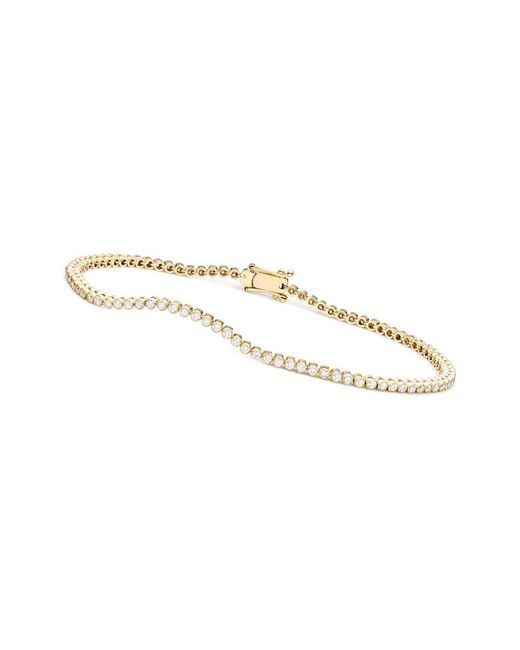 Rachel Glauber Metallic 14k Gold Over Silver Cz Bracelet