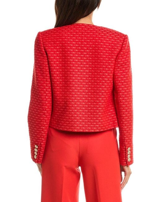 Tahari Red The Marlena Jacket