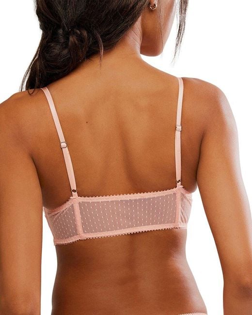 Free People Brown Fiona Longline Bralette