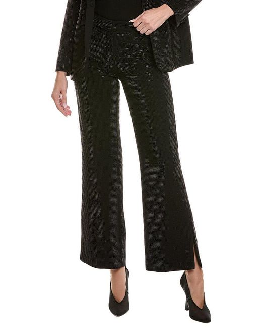 Tahari Black The Briella Rhinestone Pant