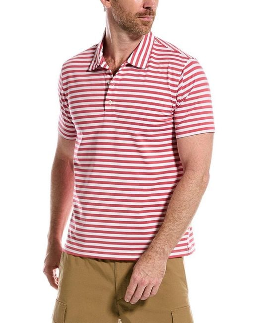 J.McLaughlin Red Fairhope Polo Shirt for men