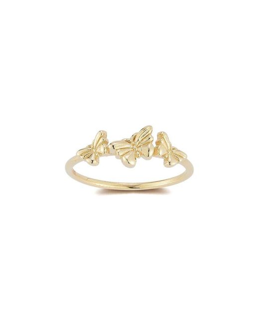 Ember Fine Jewelry White 14k Triple Butterfly Ring