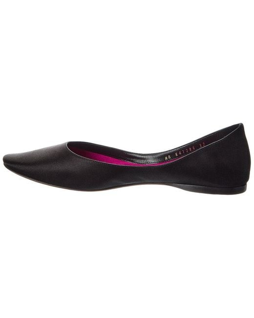 Saint Laurent Purple Lou Satin Ballet Flat