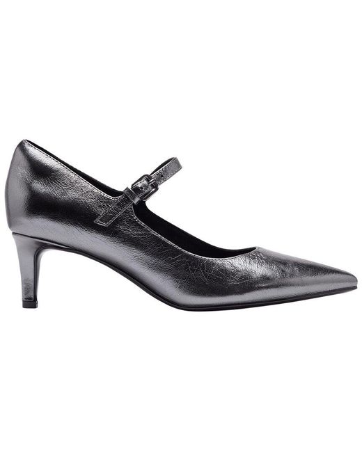 Rockport Blue Chase Leather Mary Jane Pump