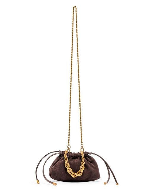 Dolce Vita Natural Cleo Mini Suede Drawstring Bag