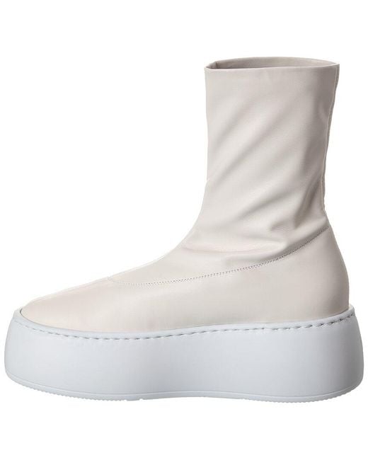 Giuseppe Zanotti White Alma Leather Platform Boot