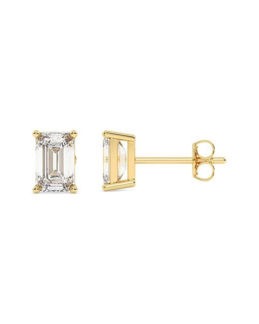 Lab Grown Diamonds Metallic 14K 0.50 Ct. Tw. Lab-Grown Diamond Earrings