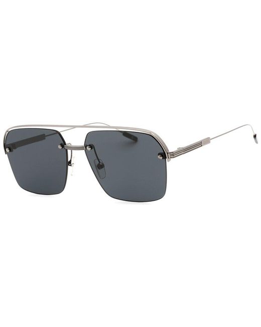 Zegna Gray Ez0213 59mm Sunglasses for men