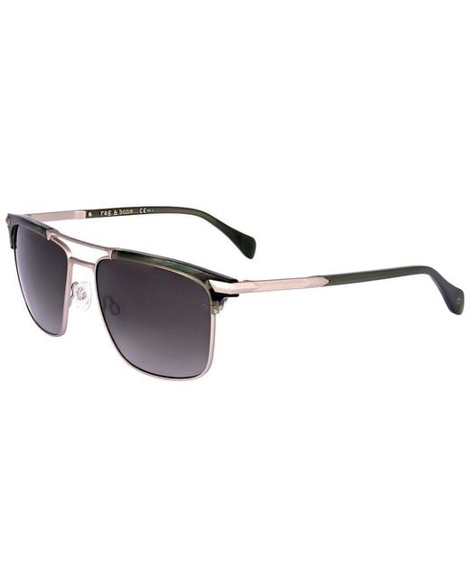 Rag & Bone Metallic Rnb5032 55Mm Sunglasses for men
