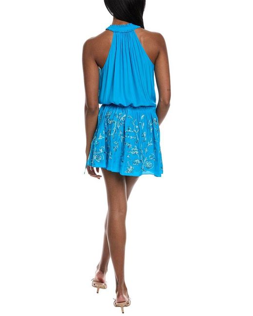Ramy Brook Blue Marcel Mini Dress