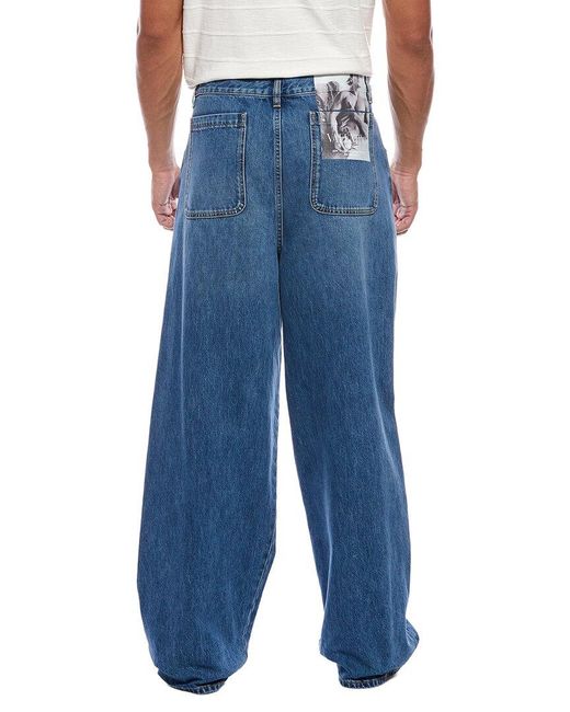 Valentino Blue Denim Cargo Jean for men