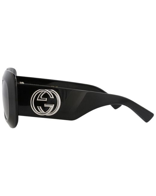 Gucci Black 51Mm Sunglasses