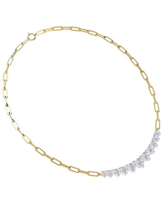Lab Grown Diamonds Natural 14K 5.78 Ct. Tw. Lab-Grown Diamond Link Necklace