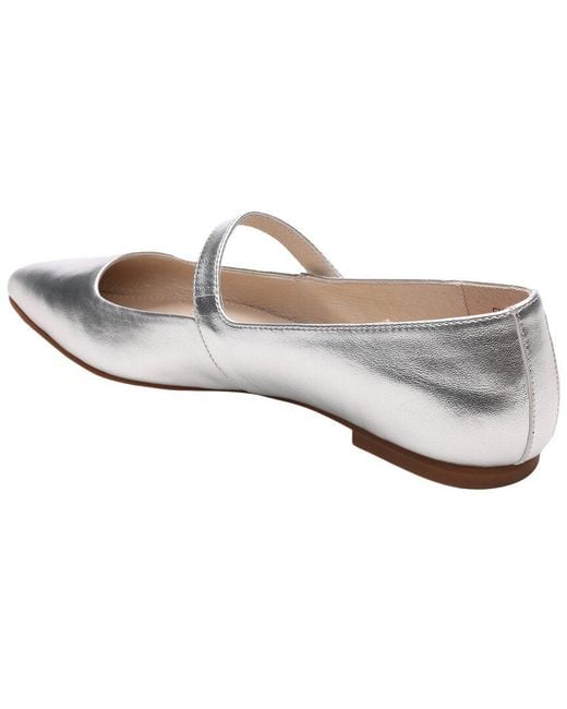 Sanctuary White Clamour Leather Flat