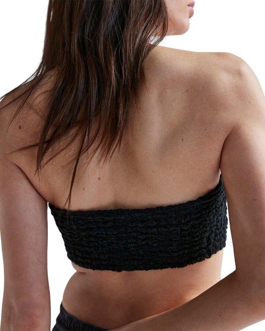 Free People Black Bea Bandeau Bra