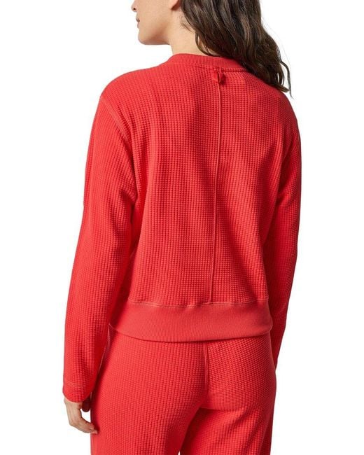 Lilla P Red Bomber Zip Cardigan