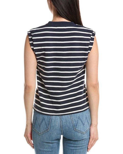 Nation Ltd Blue Marina Muscle T-Shirt