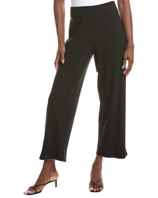 Eileen Fisher Black Wide Ankle Pant