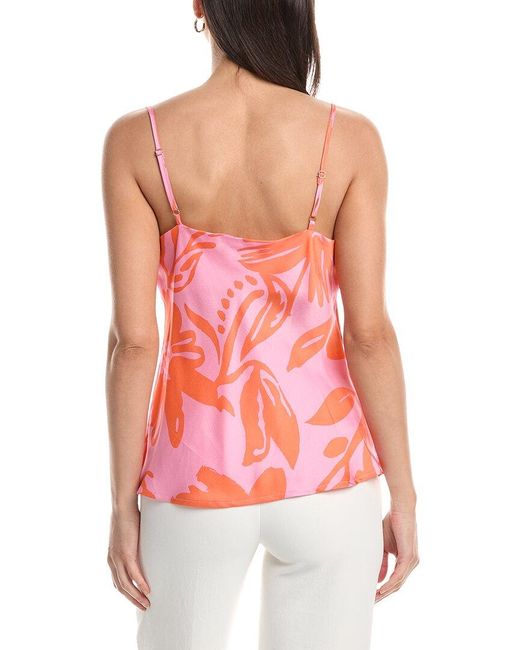 Tahari Hammered Satin Tank