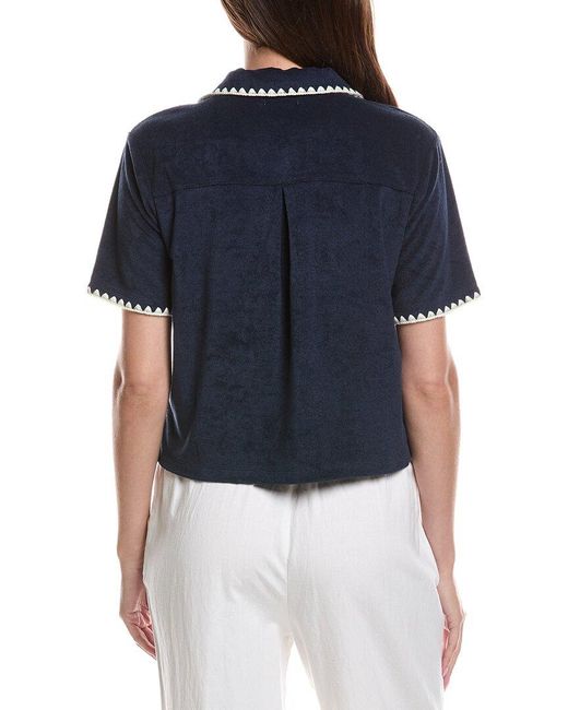Z Supply Blue Miles Terry Shirt