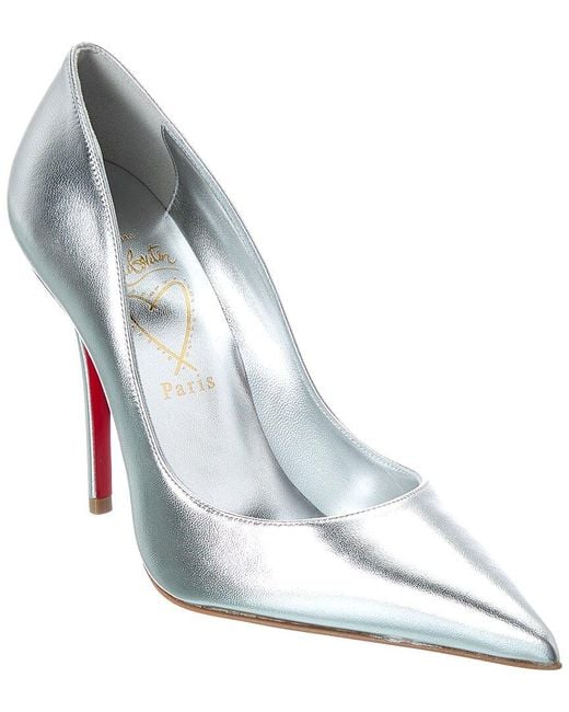 Christian Louboutin Blue Miss Z 100 Leather Pump