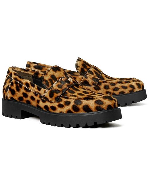 Tory Burch Brown Classic Lug Loafer
