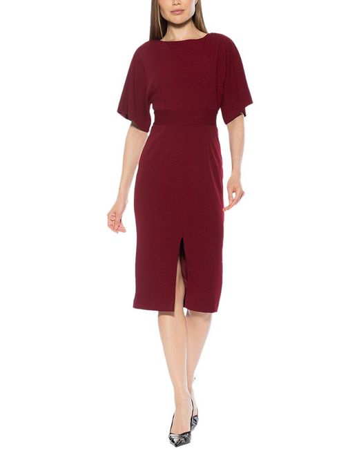 Alexia Admor Red Mila Sheath Dress