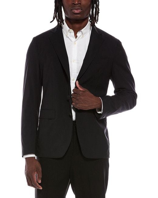 Canali Black Wool-Blend Jacket for men