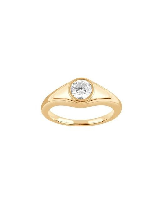 Lab Grown Diamonds Metallic Plated 0.62 Ct. Tw. Lab-Grown Diamond Solitaire Ring