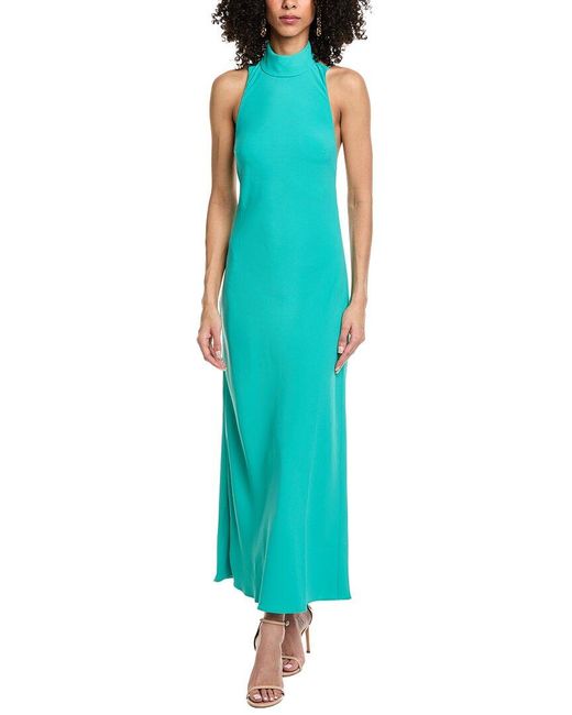 Amanda Uprichard Green Dupont Maxi Dress