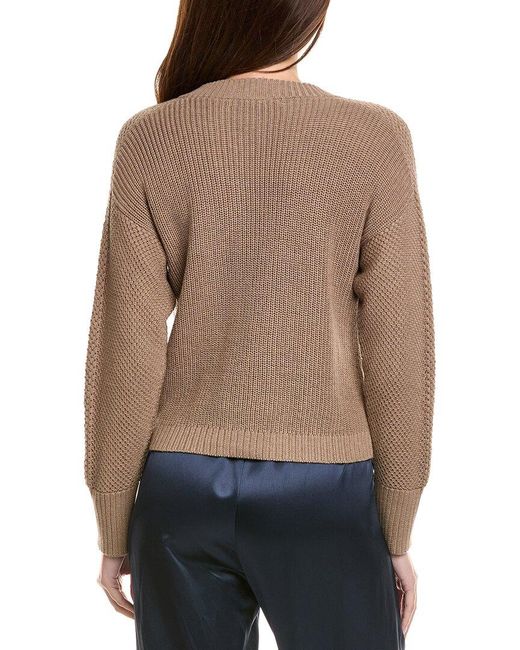 Hannah Rose Brown Priscilla Cashmere-Blend Cardigan