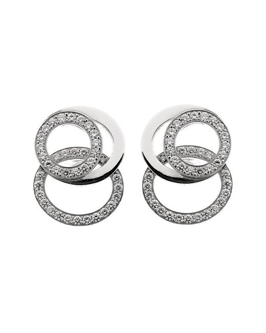 Audemars Piguet Metallic 18K 1.20 Ct. Tw. Diamond Millenary Earrings (Authentic Pre- Owned)