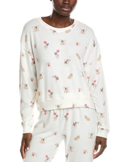 Z Supply White Bisous Love Pup Top