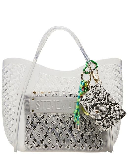 Steve Madden Gray Jelly Shopper