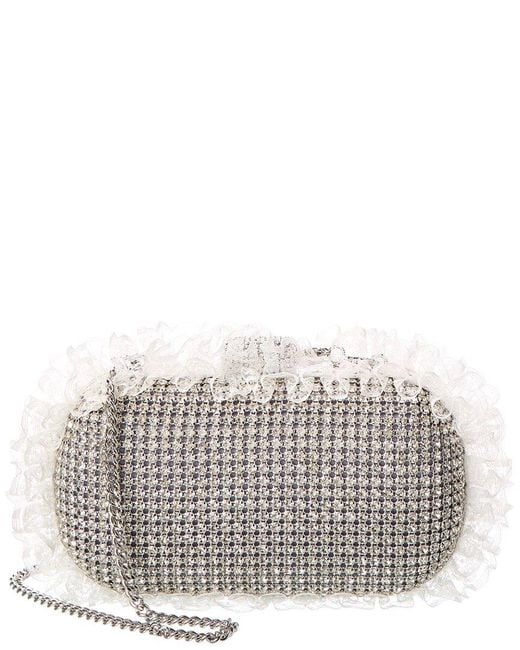 Self-Portrait Gray Clutch