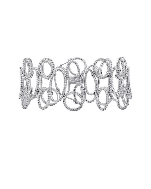 Diana M White Fine Jewelry 18k 7.55 Ct. Tw. Diamond Bracelet